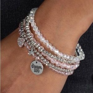 🌟4/$10 All Paparazzi Jewelry Teenage DREAMER Pink Bracelet